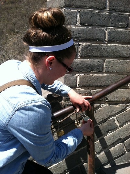 Lock of Love on The Great Wall of China